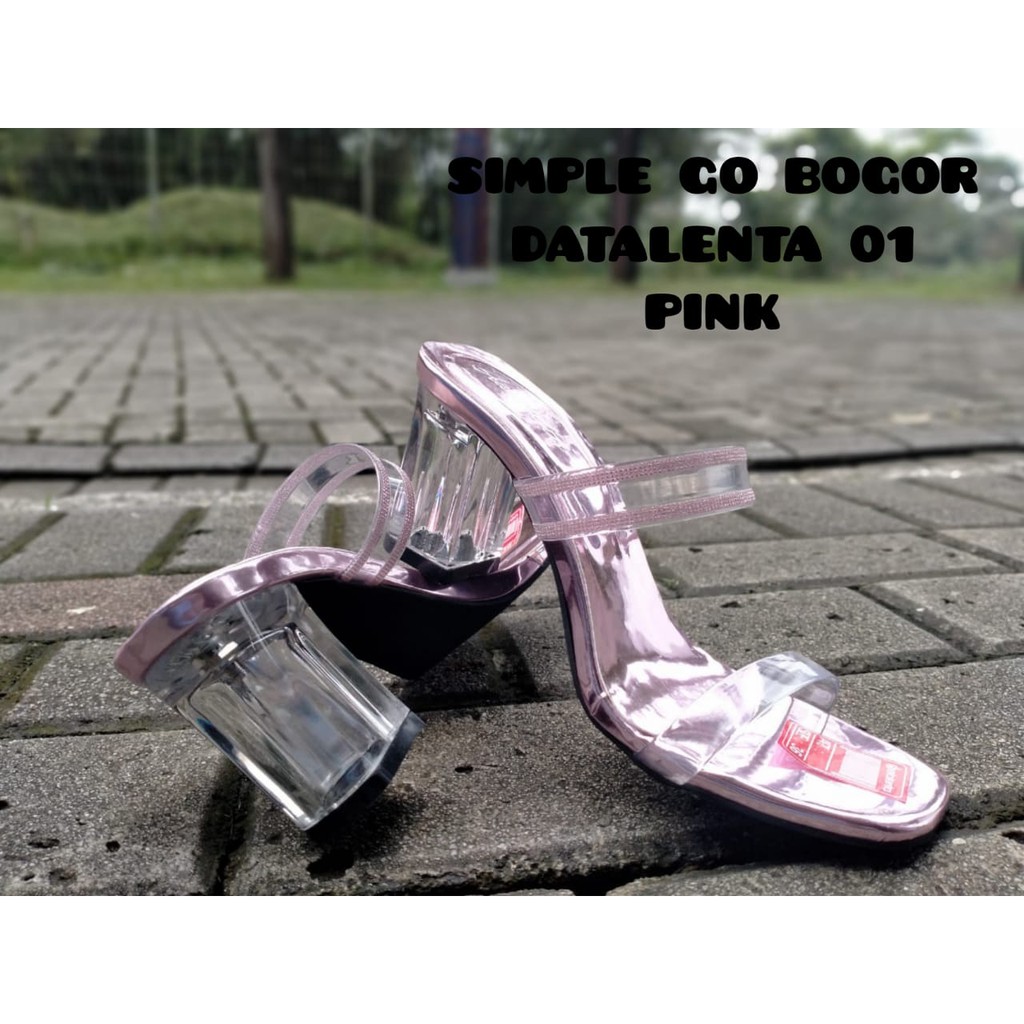 SENDAL WANITA - SANDAL HAK KACA DETALENTA 01 SIZE 36-40