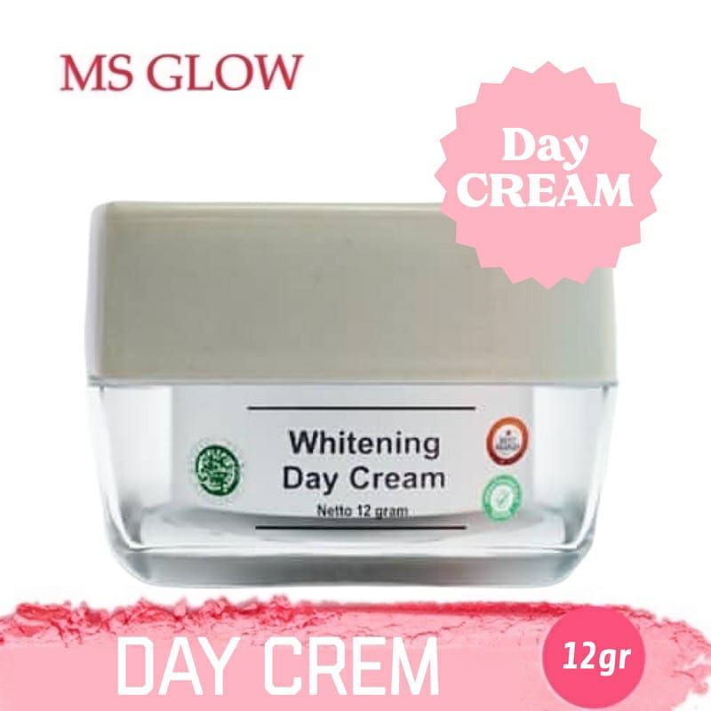 ORIGINAL DENGAN QR CODE  / BARCODE WHITENING DAY CREAM/ CREAM SIANG MS GLOW BEAUTY SKINCARE BPOM HAL