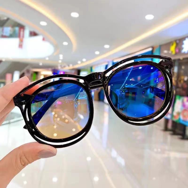 Kacamata anak/Kacamata Vintage 1-7 tahun-BLUE TRANS