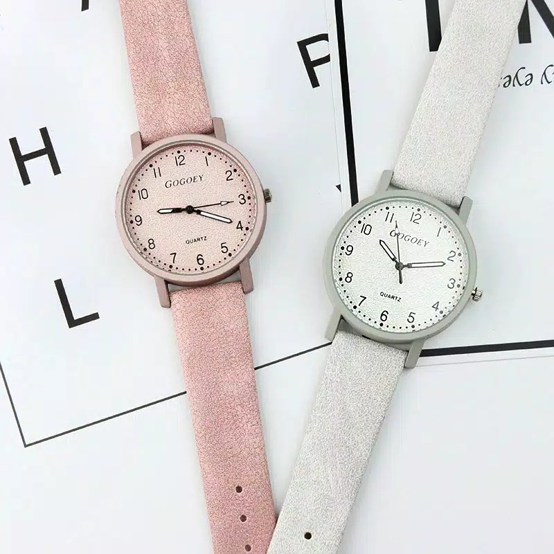 Jam Tangan Murah Gogoey Jam tangan wanita Quartz Kulit Analog