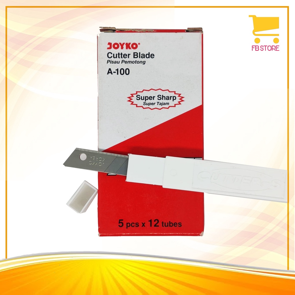 

Refill /Iisi Cutter Joyko A-100 Cutrer Blade Per Tube Isi 5Pcs