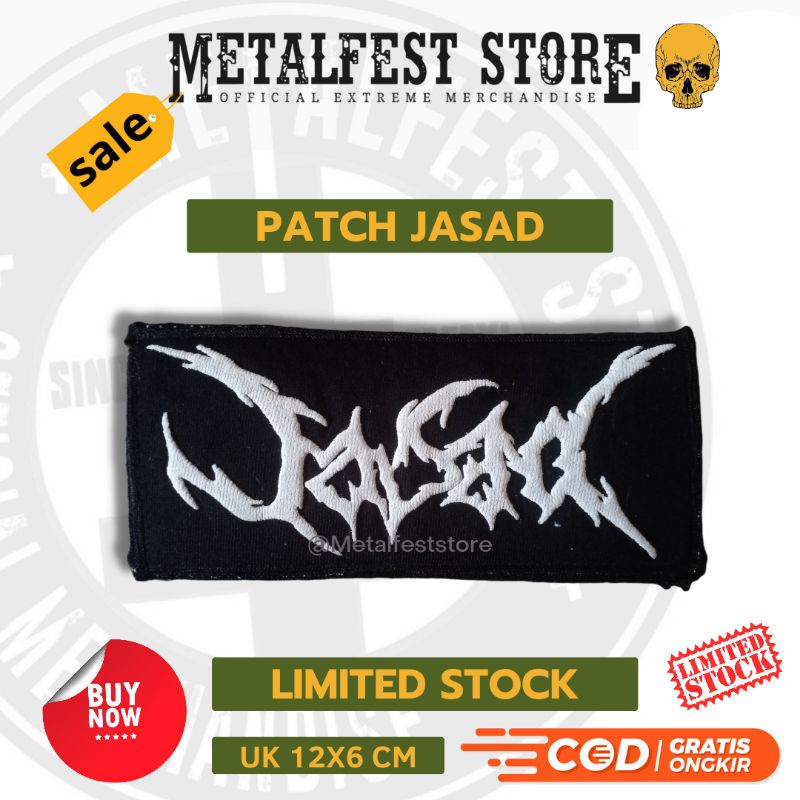 Patch DeathMetal Jasad / Emblem Metal Jasad