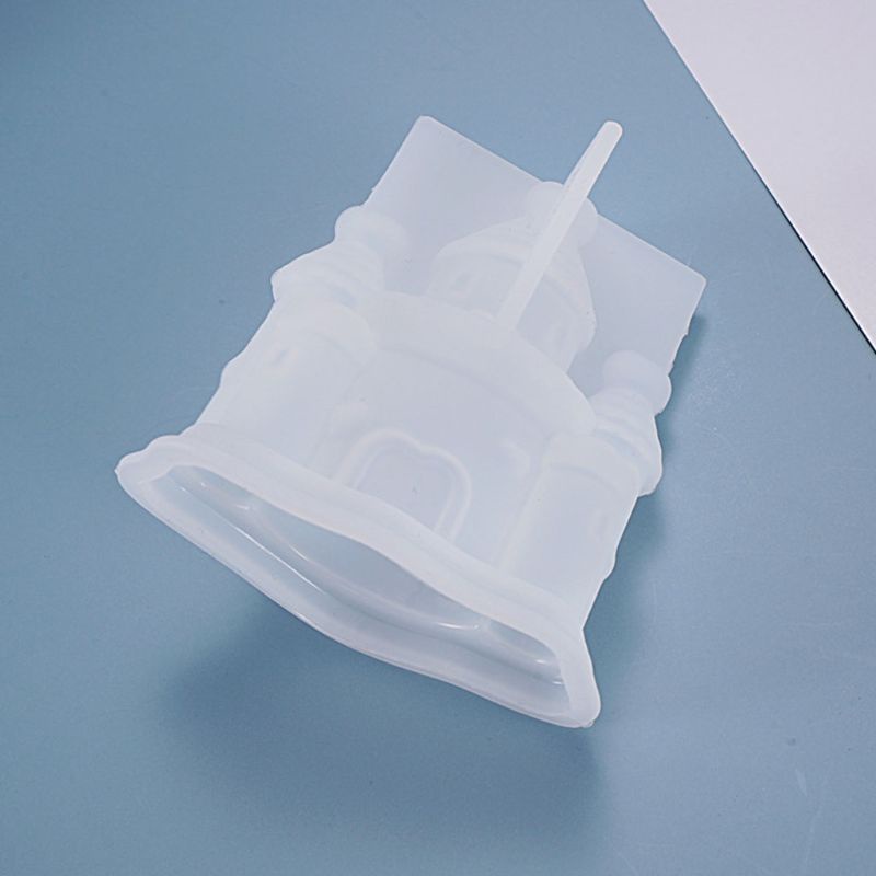 SIY  Resin Crystal Epoxy Mold Three-dimensional Castle House Fantasy Decoration Casting Silicone Mould DIY Crafts Making Tool