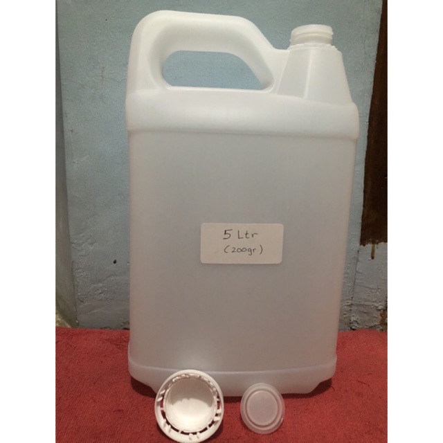 BARU | BOTOL JERIGEN 5 liter HDPE | derigen 5 liter | botol jerigen 5 ltr segel