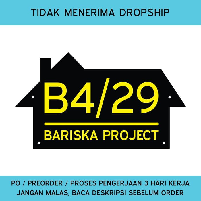

NEW PRODUK NOMOR RUMAH ACRYLIC / AKRILIK UNIK LANDSCAPE 30X17