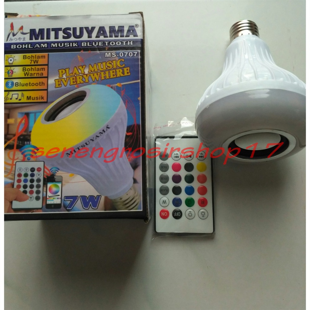 Bohlam Bluetooth Lampu Musik Mitsuyama 0707