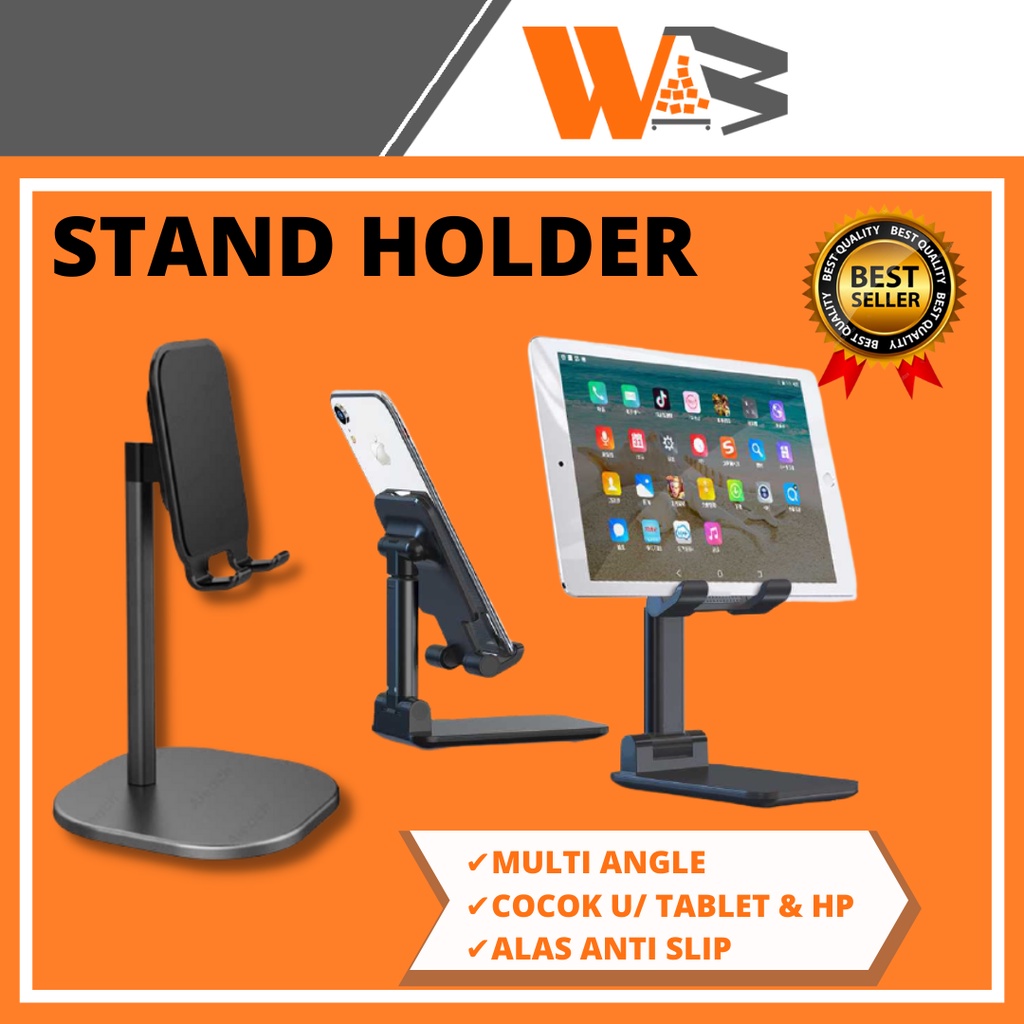 COD Stand Holder Hp Dudukan Hp Tablet Di Meja Phone Holder Aksesoris Hp Handphone 18CM C85