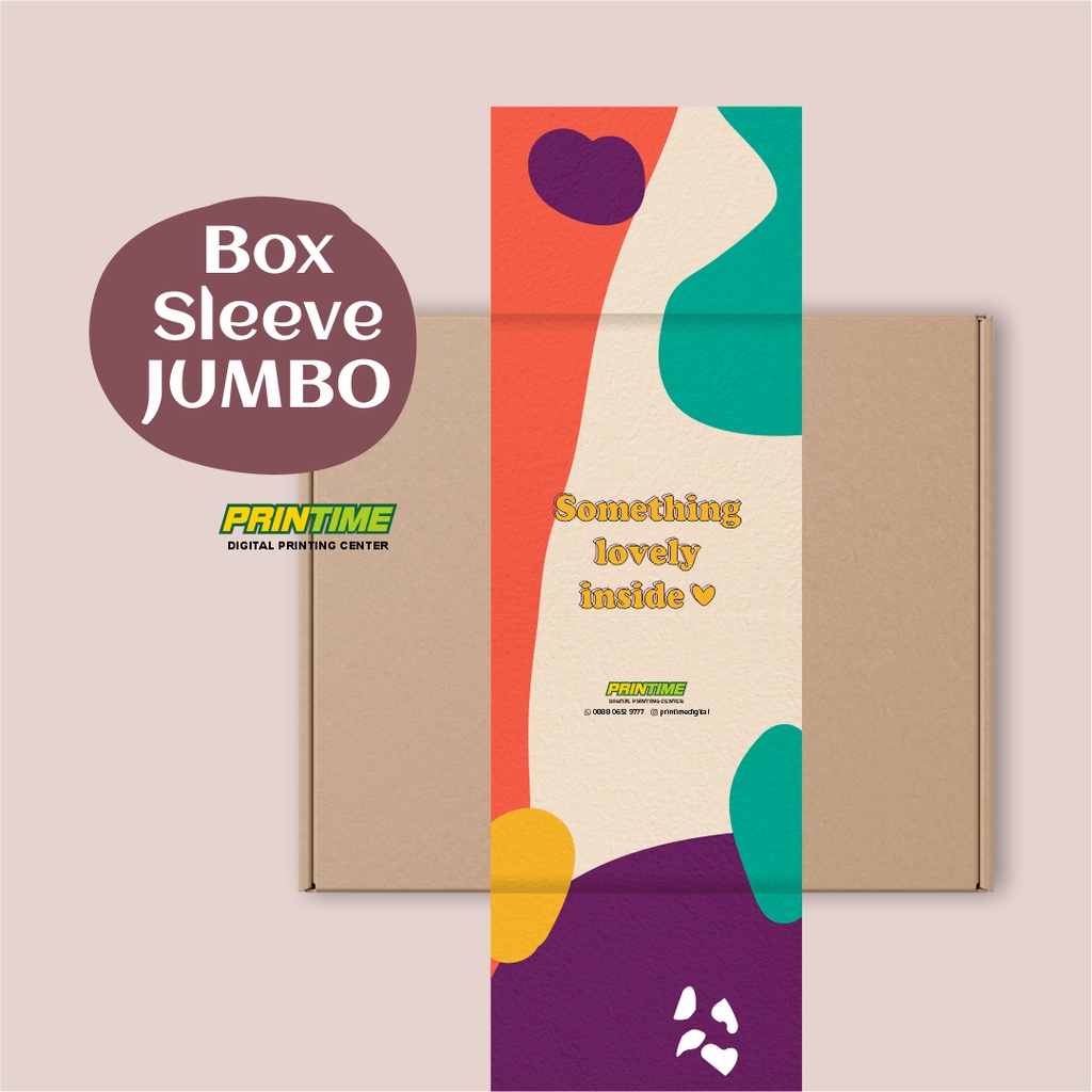 Box Sleeve JUMBO / Packaging Sleeve / Slide box packaging / BELT bungkus packaging - PRINTIME
