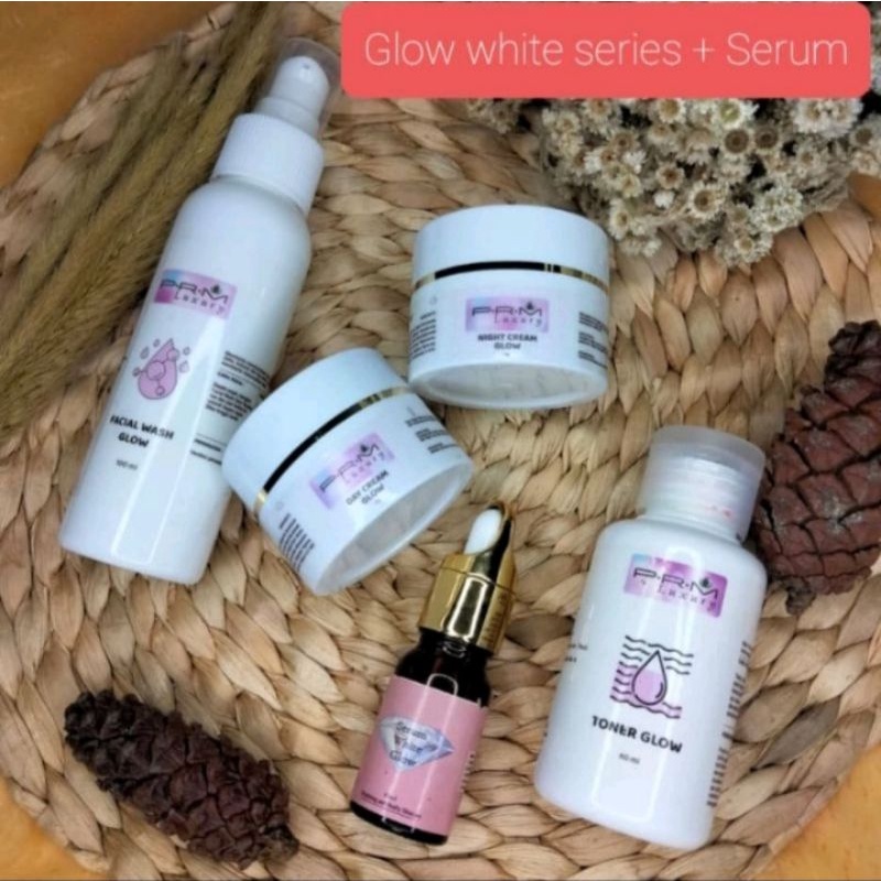 PAKET PRM LUXURY GLOW+SERUM WHITE GLOW/AMPUH 100%/ORIGINAL 100%
