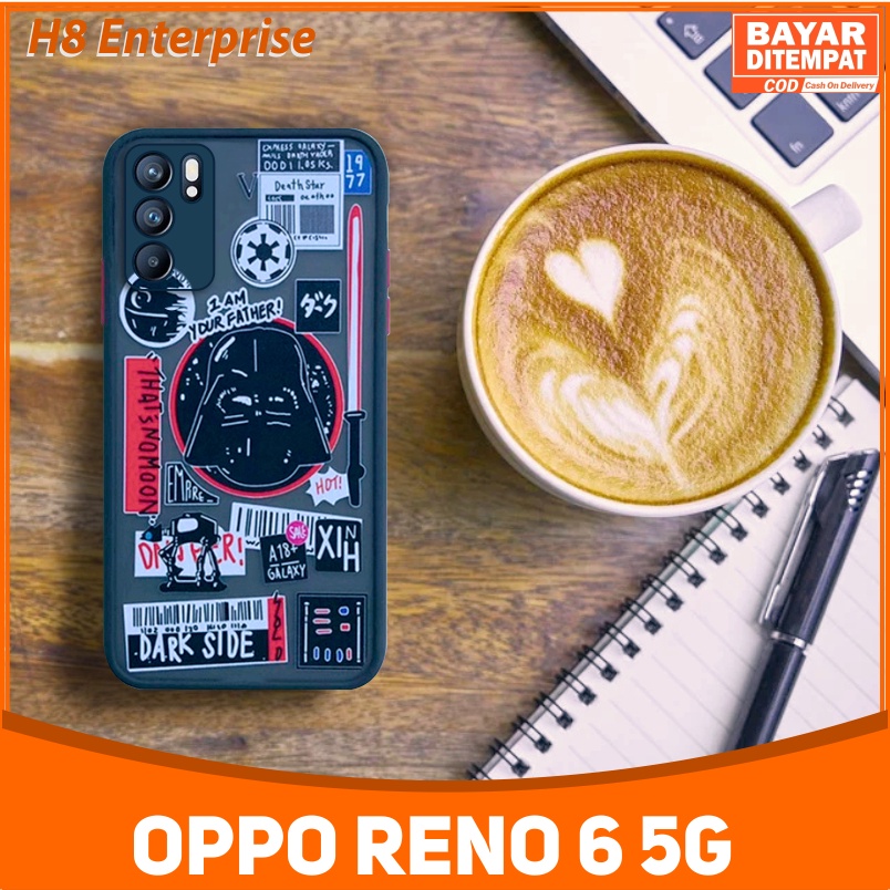 Case Oppo Reno 6 5G Character STAR WARS Hybrid dove candy pelindung kamera