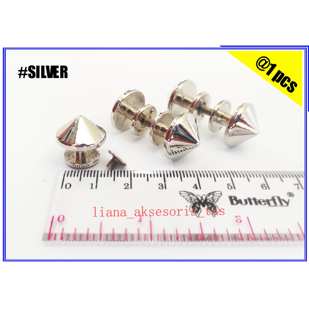 AKSESORIS TAS WANITA PAKU BAUT GAGANG TAS IMPOR (@1 PCS) WARNA LIGHT GOLD, BLACK NIKEL & SILVER