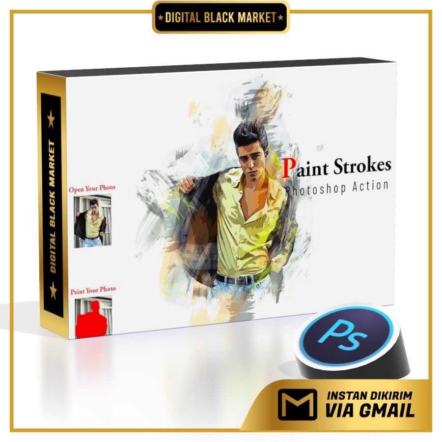 Paint Strokes - Photoshop Action