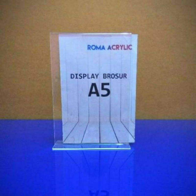 

Acrylic Holder - Display menu A5 type T Tent Card Akrilik Custom