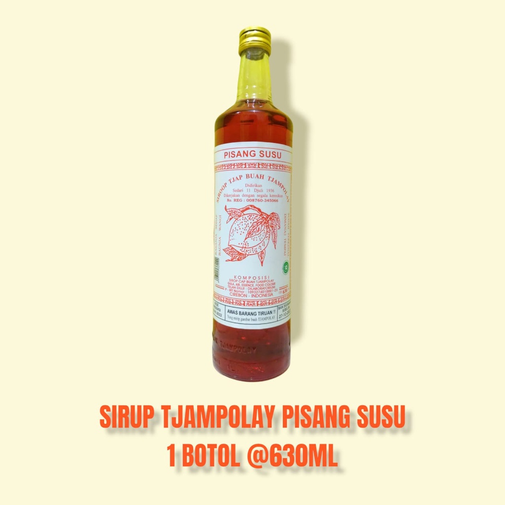 

Sirup Tjampolay pisang susu sirup asli 620ml