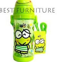 LY4✩ Best Furniture  Botol Minum Kepala Karakter Anak 450ml BPA Free Dengan Sedotan Random Banyak Pe