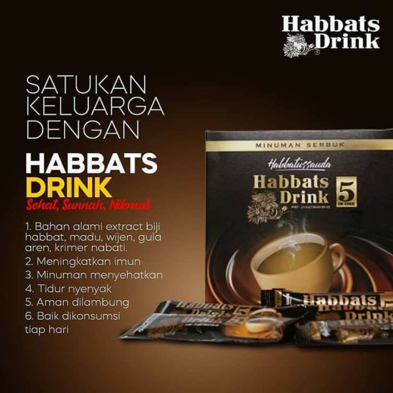 

HABBATS DRINK ISI 30 MINUMAN PENGGANTI KOPI , MINUMAN HERBAL Habbats drink isi 30 sachet