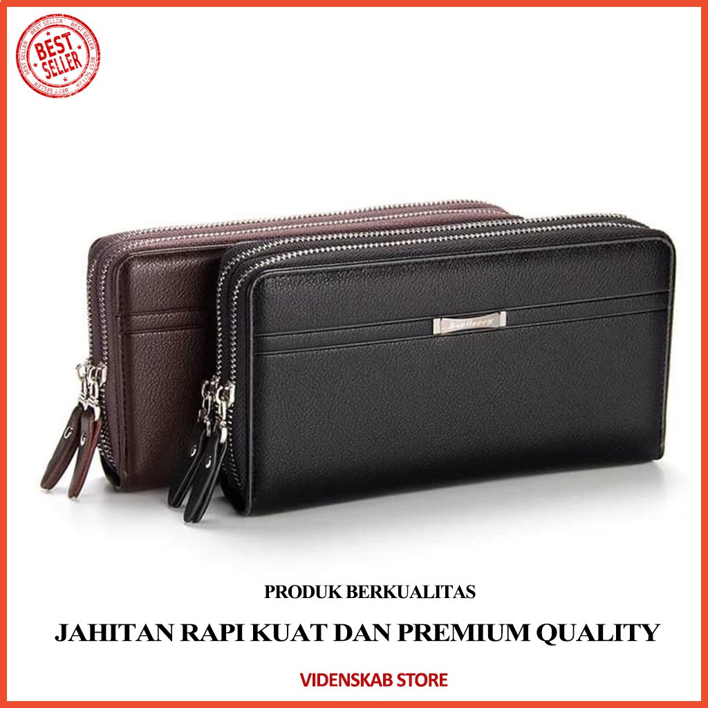 Dompet pria wanita baellerry model besar  best seller - Hitam C4L1