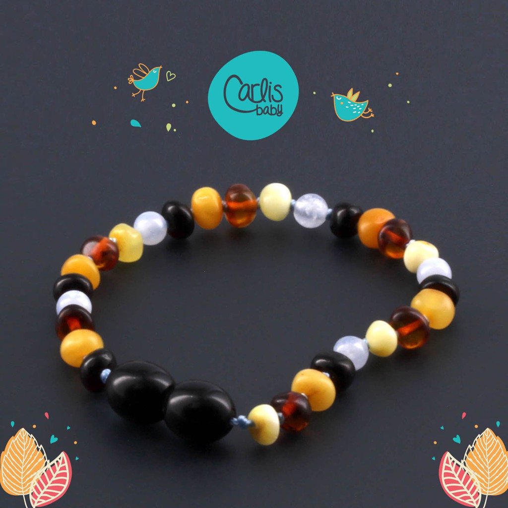 AG61 Gelang Amber Tumbuh Gigi Bayi By Carlis Baby