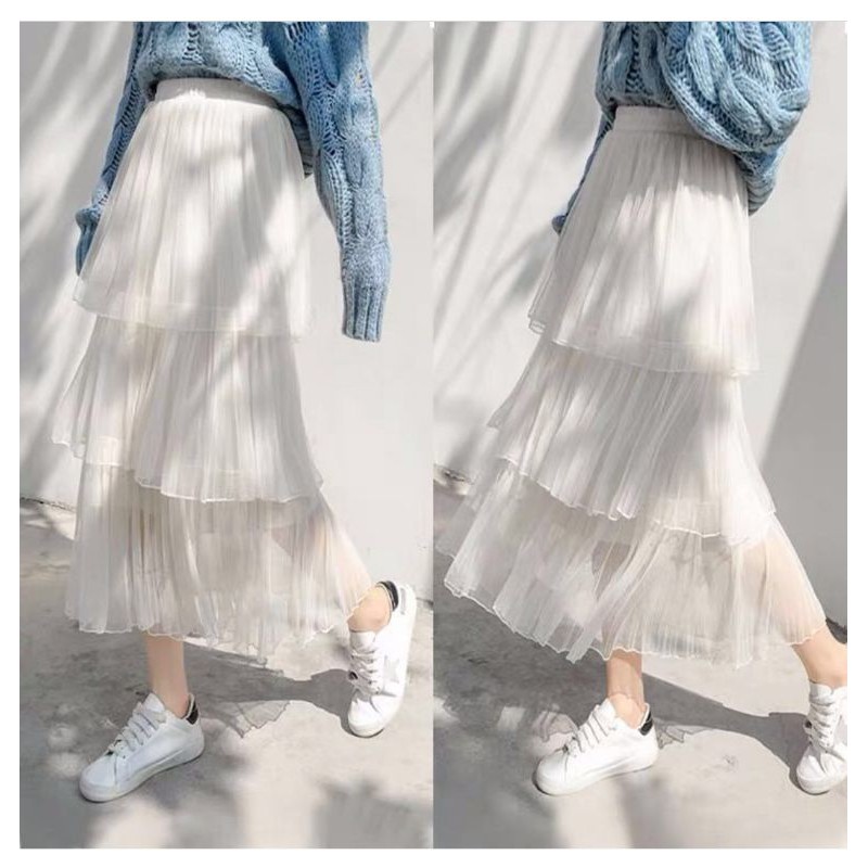 Rok Tutu Plisket Rok 3 Layer / Rok 3 tingkat Murah Dewasa