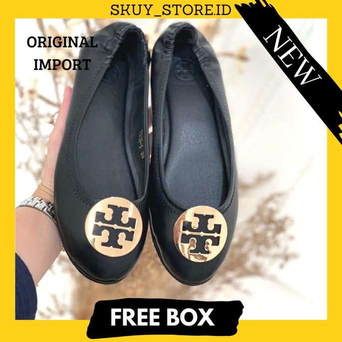 SEPATU TORY BURCH ORIGINAL IMPORT FLAT WANITA TERBARU STORE QUALITY Termurah