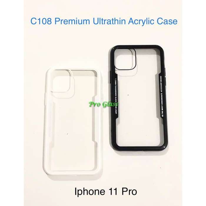 C108 Iphone 11/ Iphone 11 PRO/ Iphone 11 PRO MAX Ultrathin Glass SIlicone Premium Case Softcase