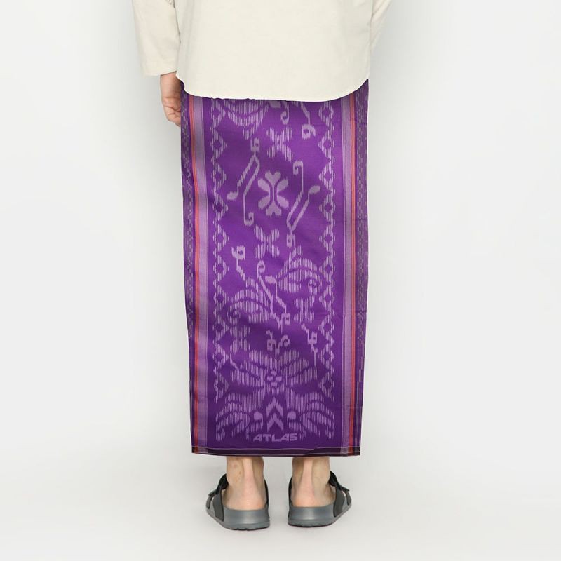 Sarung ATLAS Premium 790 Songket Special Ungu Oranye

