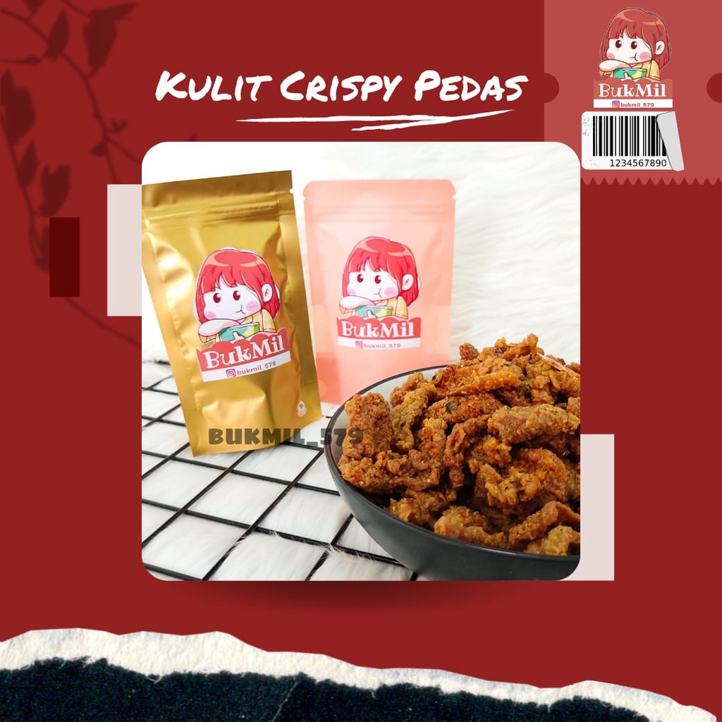 

[COD]PROMO!! Kulit Ayam Crispy Aroma Daun Jeruk/Snack/Makanan Ringan/Gurih/Renyah/Murah