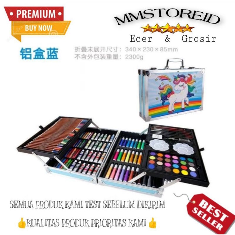 

MM - CRAYON ART SET / KOPER SET CRAYON MEWARNAI ANAK / ALAT LUKIS ANAK /alat mengambar 145PCS