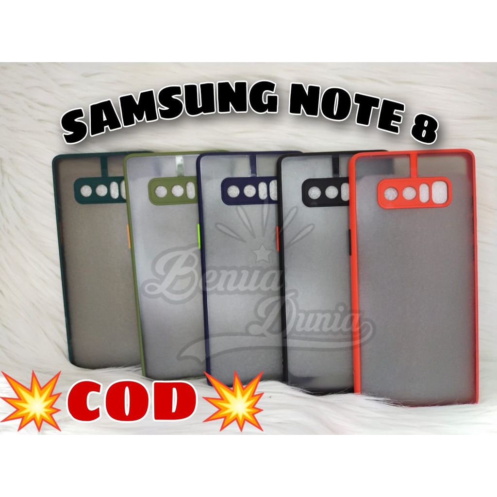 CASE MATTE SAMSUNG NOTE 8 -SAMSUNG NOTE 9 // CASE DOVE MY CHOICE PLUS RING KAMERA - BD