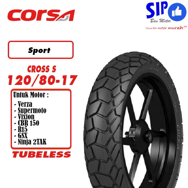 Ban motor sport Corsa Cross S 120 80 17 Platinum tubeless