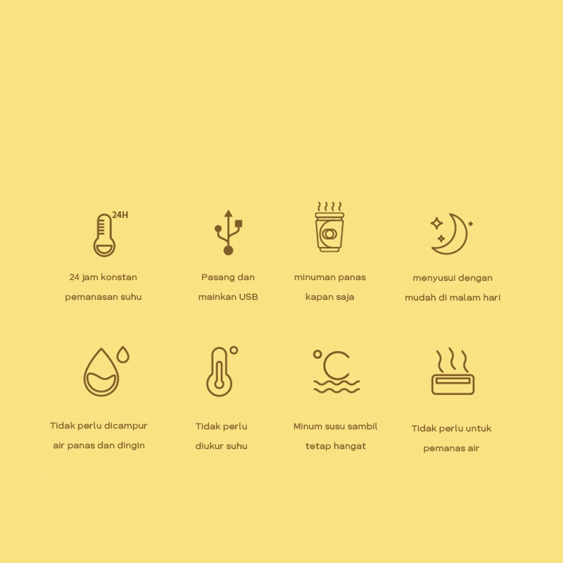 DADAWARD Tas Penghangat Botol Susu Bayi Portable dengan USB untuk Outdoor malam/ Penghangat Perut Haid/ Portable Baby Bottle Warmer Impor Asli/ cooler bag asi