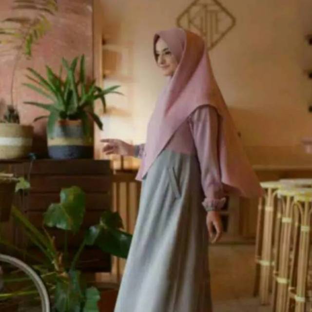 KK - GAMIS SYARI TERBARU GAMIS SET SYARI KH7010