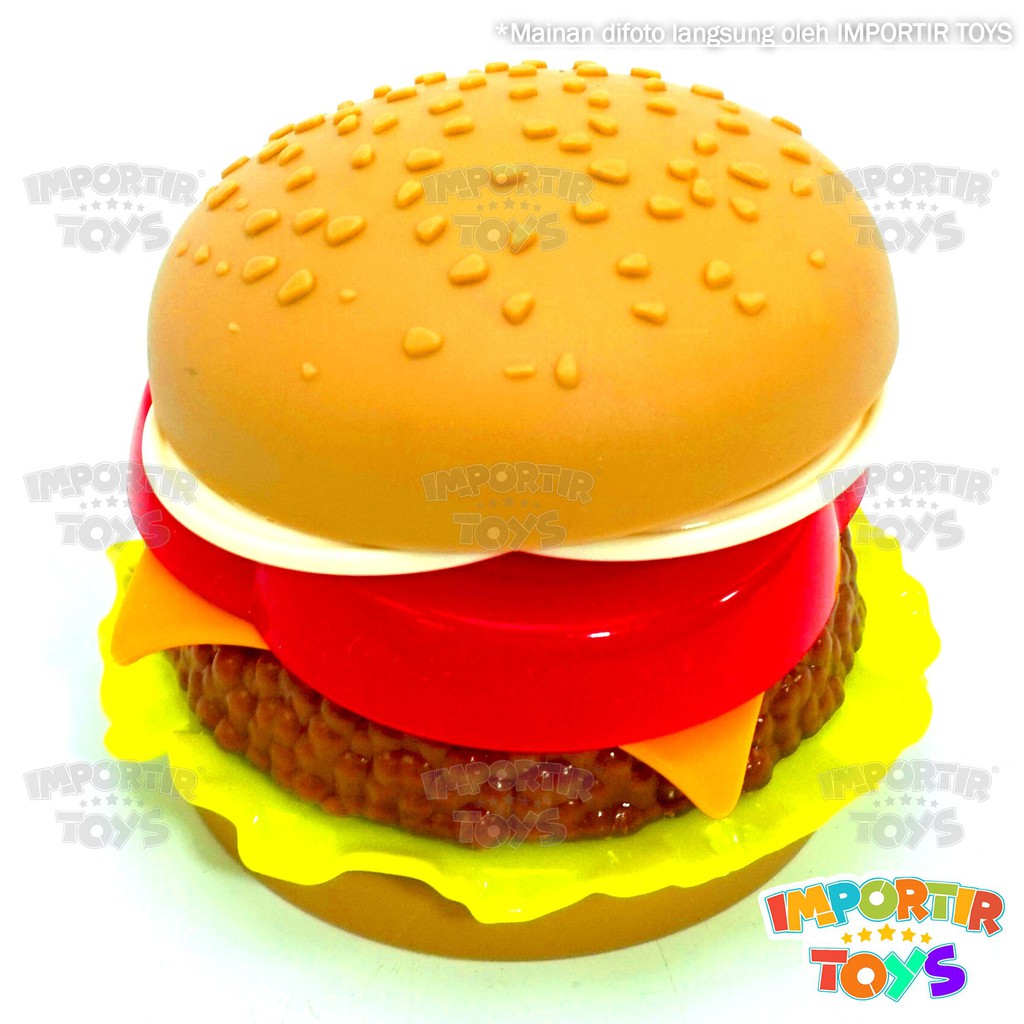 Burger Mainan Anak Plastik Ber-SNI &quot;KRABBY PATTY&quot; SPONGEBOB