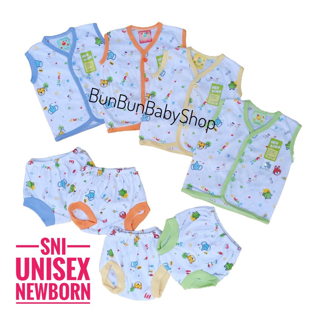 SNI UNISEX Setelan Kutung Bayi Halus Baju Baby Baru Lahir Perlengkapan Bayi Newborn Pakaian Mungil