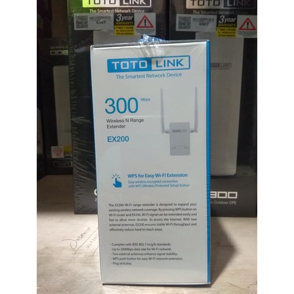 TOTOLINK EX200 Wireless N Range Extender 300Mbps