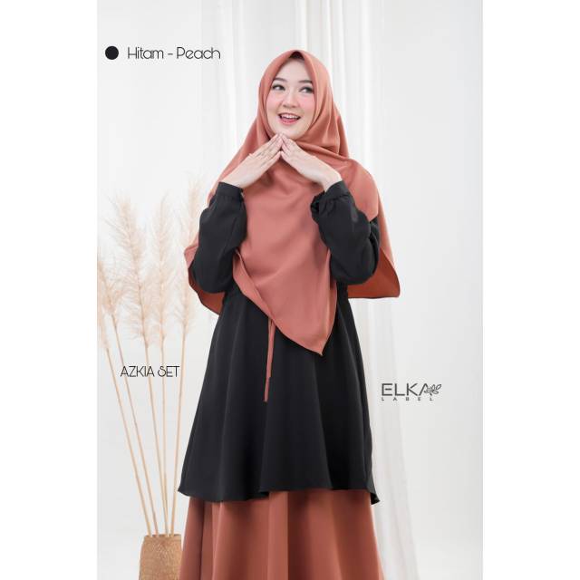 Azkia set by Elka  Label  Shopee Indonesia