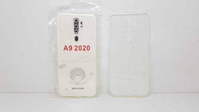 SUPER CLEAR Soft Case Oppo A5 2020 6.5 inchi Jelly Case Oppo A9 2020 ANTI SELIP + Port Cover Charger