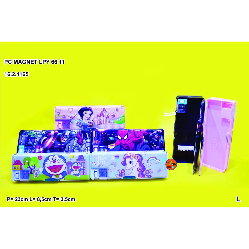 

PENCIL CASE / KOTAK PENSIL / TEPAK MAGNET KARAKTER KARTUN LPY 66 11