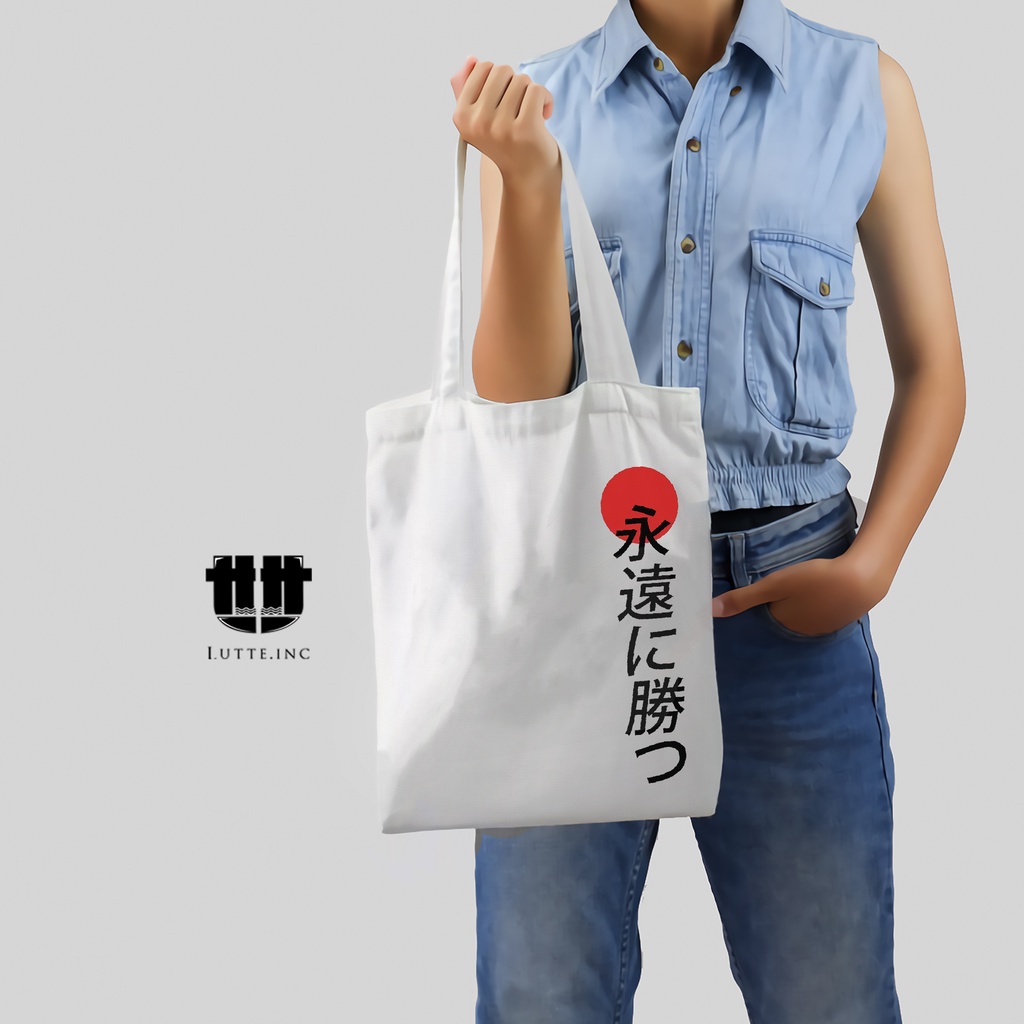 Tote bag Kanvas Premium Totebag Lutte.Inc ToteBag Laptop Japanese Series