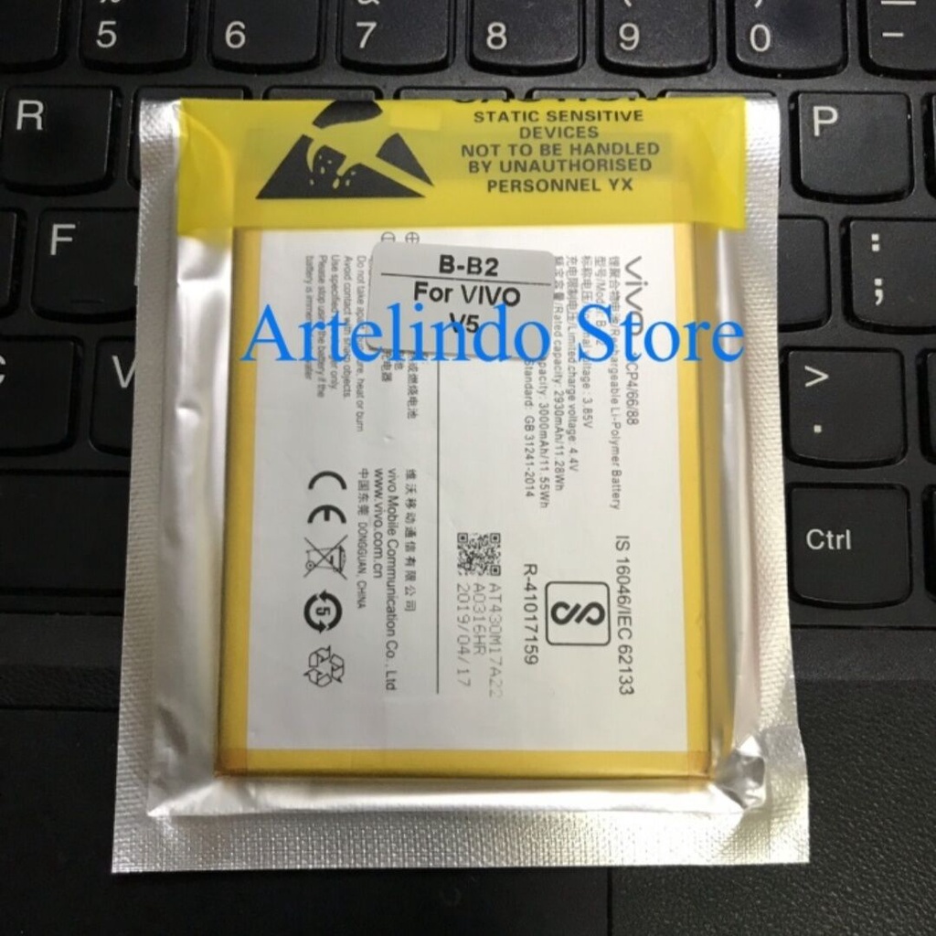 Baterai Batre Battery Vivo V5 Y67 BB2 B-B2 1601 Ori Batrai Batrei Batere