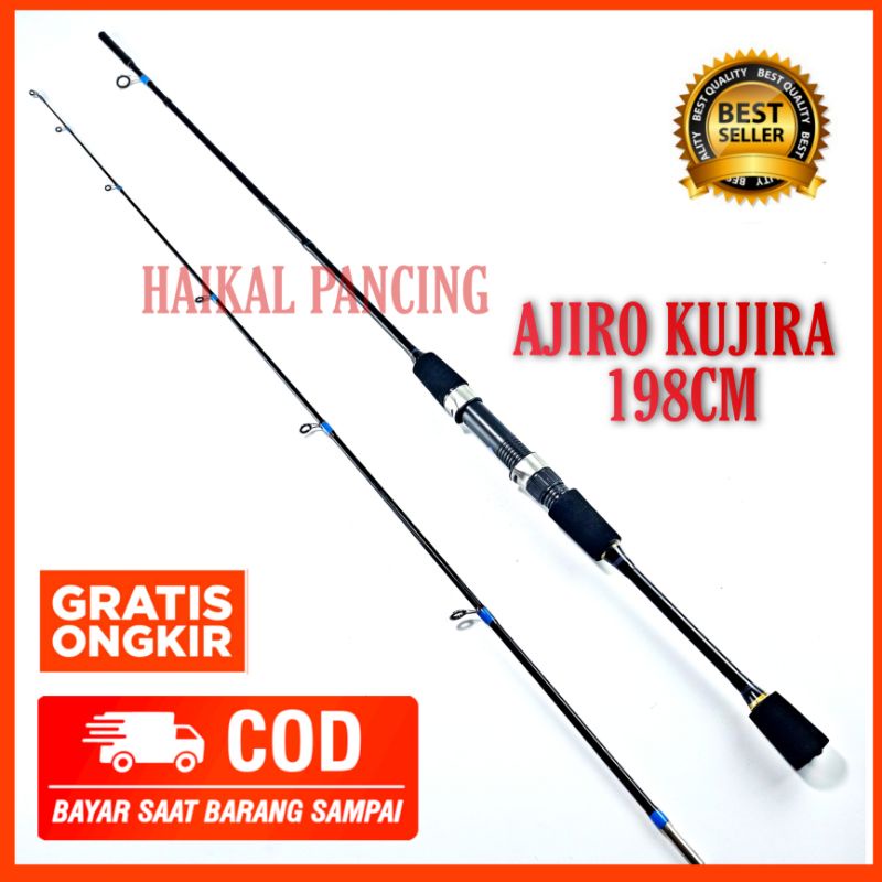 joran pancing spinning ajiro kujira 150 165 198 210 cm