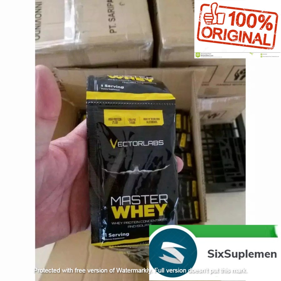 (Bonus Shaker min order 10) Master Whey 1 Sachet (Eceran)