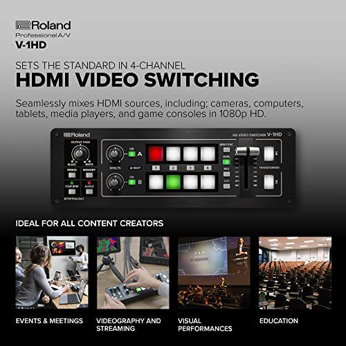 Roland V-1HD Portable 4 x HDMI Input Switcher