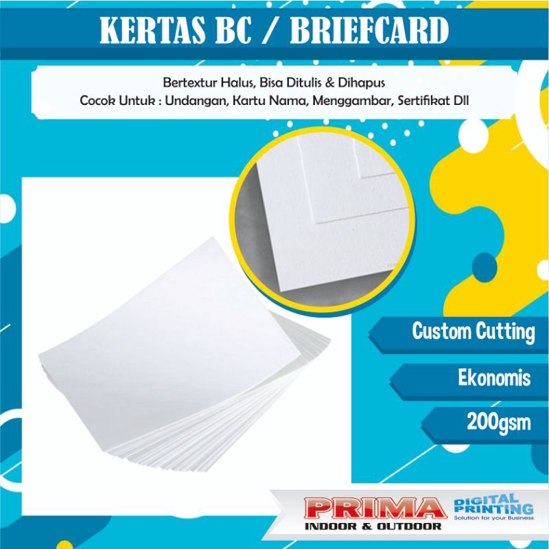 

WOWPRIMA.ID | Cetak Kertas BC Tik / Briefcard A3+