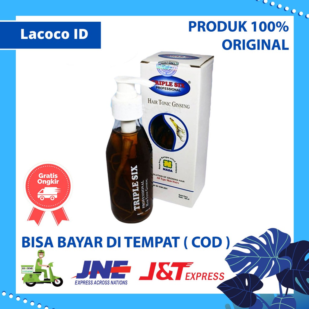 Hair Tonic Untk Rambut Rontok / Triple Six Hair Tonic Ginseng NASA/Ginseng Penumbuh Rambut