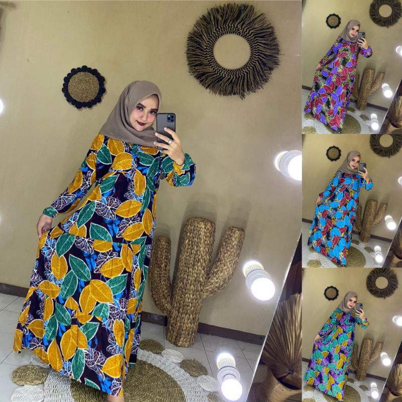 Gamis Viscose Casanova Busui Kancing Depan Lengan Panjang Kekinian Good Looking