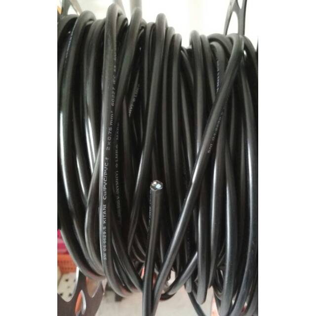 Kabel Listrik Kitani Serabut Tembaga Murni 2x0.75 HYO Kitani