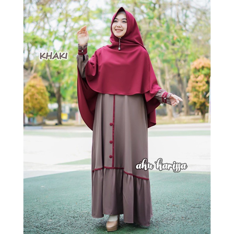 GAMIS KEVIA SET HIJAB ORI AKU KARISSA SYAR’i