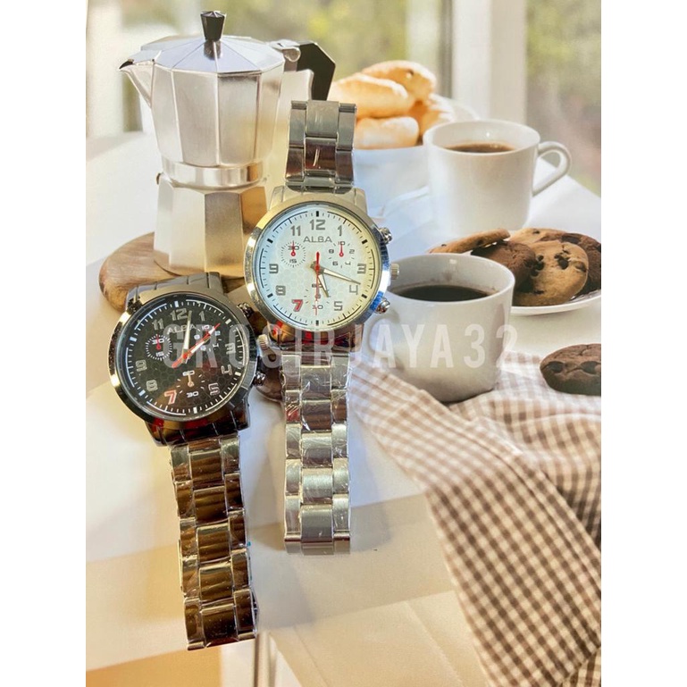 Jam Tangan Dominic Pria  wanita couple Sport Stainless Stell