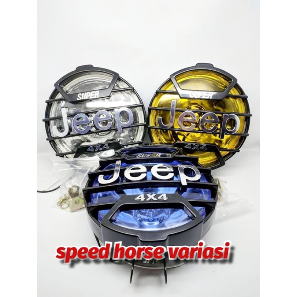 Lampu Tembak Jeep Foglamp bulat Halogen 4x4 Feroza Rocky Katana